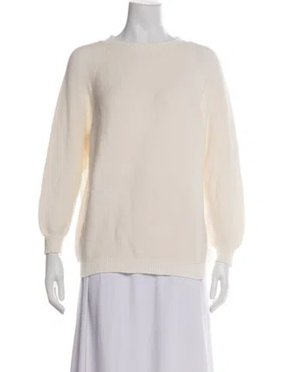 Pre-owned Weekend Max Mara Crew Neck Sweater In Neutrals
