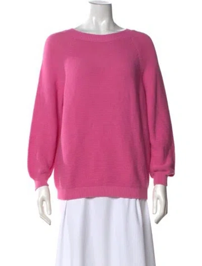 Pre-owned Weekend Max Mara Crew Neck Sweater In Pink
