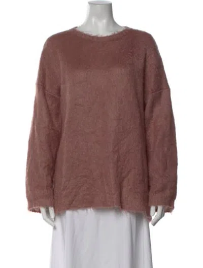 Pre-owned Weekend Max Mara Crew Neck Sweater In Pink