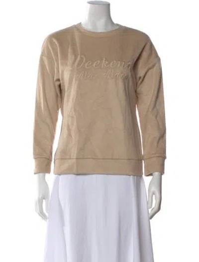 Pre-owned Weekend Max Mara Crew Neck Sweater W/ Tags In Neutral