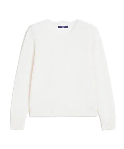 Weekend Max Mara Crew Neck Sweater In White