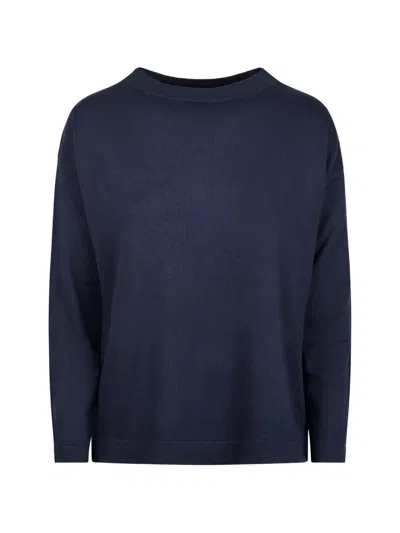 Weekend Max Mara Crew-neck T-shirt In Blue
