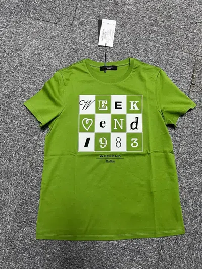 Weekend Max Mara Crew Neck T-shirt In Green
