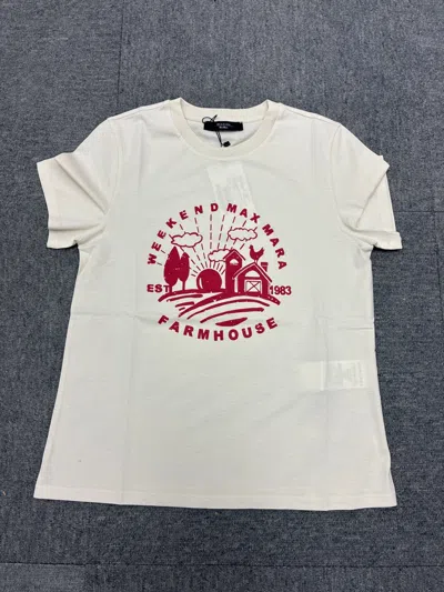 Weekend Max Mara Crew Neck T-shirt In White