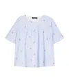 Weekend Max Mara Editta Body-top Blue In White