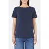 Weekend Max Mara Blue Jersey Satin T-shirt In Blue