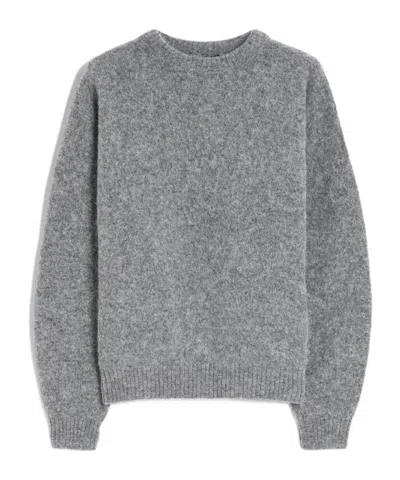 Weekend Max Mara Crewneck Knitted Jumper In Gray