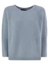 Weekend Max Mara Xeno Mohair Blend Sweater In Light Blue