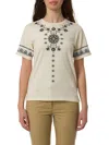Weekend Max Mara Round Neck Short Sleeve T-shirt In White