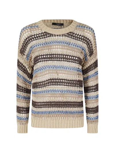 Weekend Max Mara Crew-neck Sweater In Multi