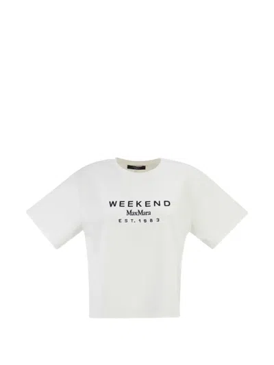 Weekend Max Mara Crew-neck T-shirt In White