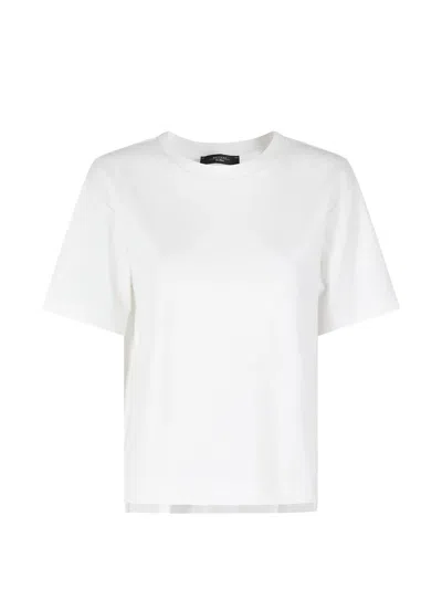 Weekend Max Mara Crew-neck T-shirt In White
