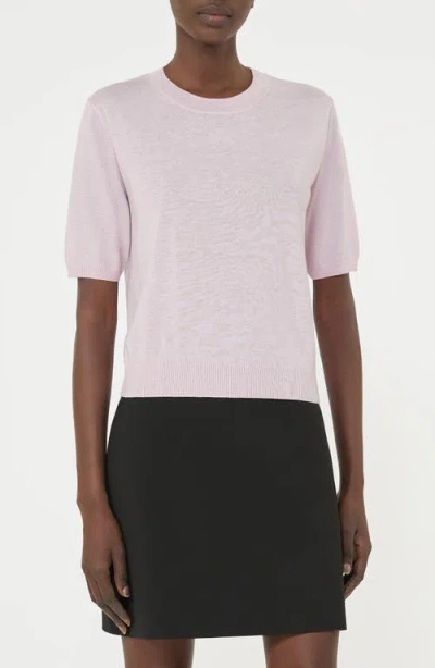 Weekend Max Mara Crewneck Wool & Cashmere Sweater In Pink