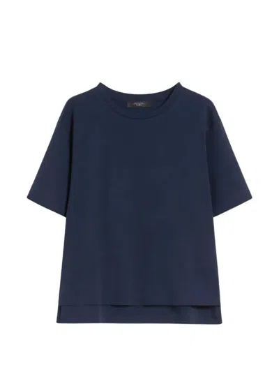 Weekend Max Mara Crew-neckt-shirt In Blue