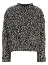 Weekend Max Mara Two-tone Wool Blend Crine Sweater In Schwarz