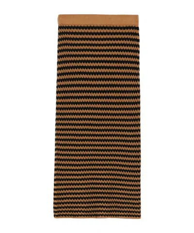 Weekend Max Mara Crochet Knit Skirt In Deserto