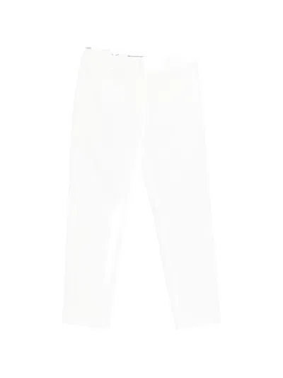 Weekend Max Mara Cropped Cigarette Trousers In White