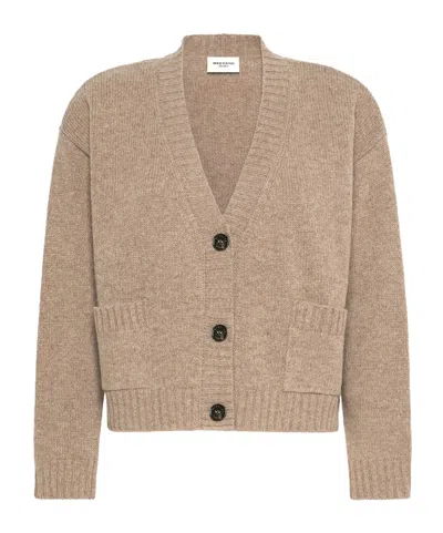 Weekend Max Mara Cropped Pocket Cardigan In Brown