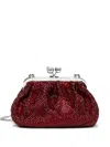 Weekend Max Mara Crystal-embellished Clutch Bag In Red