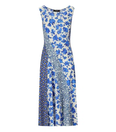 Weekend Max Mara Cubano Blue Floral Midi Dress