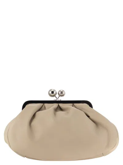 Weekend Max Mara Cubico Medium Clutch Bag In Beige