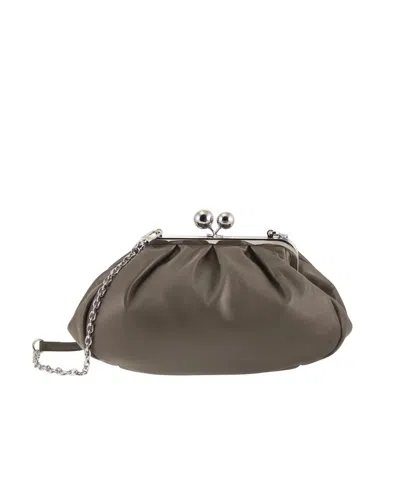Weekend Max Mara Cubico Shoulder Bag In Gray