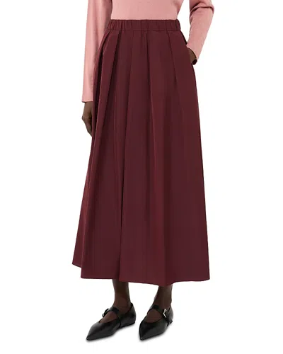 Weekend Max Mara Curvato Skirt In Burgundy