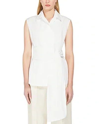 Weekend Max Mara Dakar Sash Shirt In Optical White