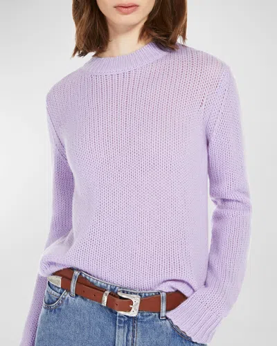 Weekend Max Mara Dalida Cashmere Crewneck Sweater In Purple