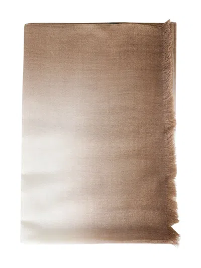 Weekend Max Mara Danilo Degradé Baby-alpaca Silk Stole In Brown