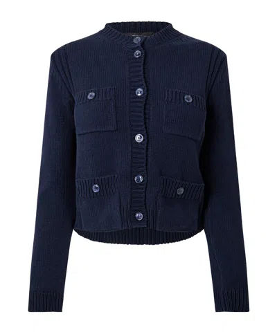 Weekend Max Mara Dark Blue Knit Cardigan