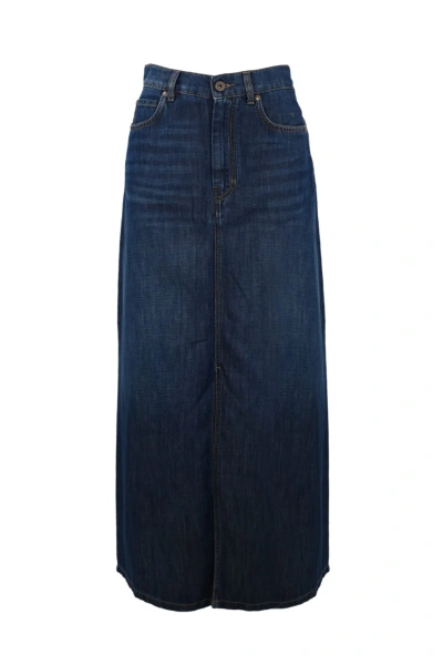 Weekend Max Mara Gelada Skirt In Blu