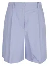 Weekend Max Mara Dart-detailing Tailored Shorts In Blue