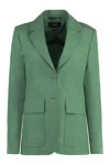 Weekend Max Mara Lamine Blazer In Green