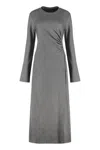 Weekend Max Mara Dean's Dress In Viscose In Gray