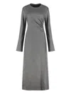 Weekend Max Mara Deans Dress In Viscose In Gray