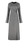 Weekend Max Mara Deans Dress In Viscose In Gray
