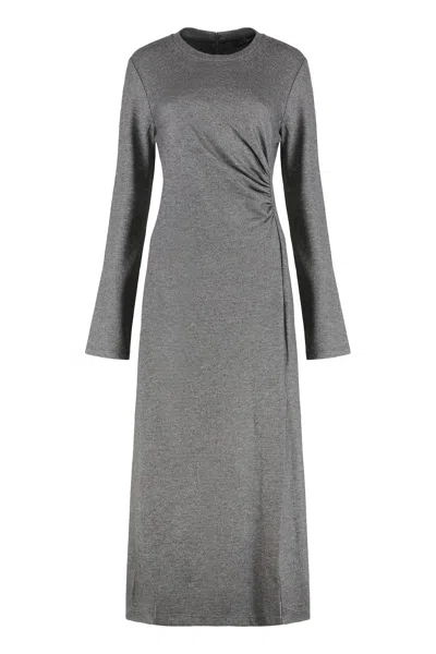 Weekend Max Mara Deans Dress In Viscose In Gray