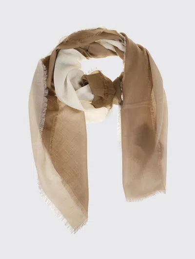 Weekend Max Mara Degrade Wool Scarf In Brown