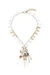 Weekend Max Mara Delphi Pendant Necklace In Oro Chiaro