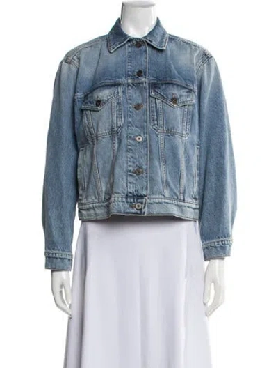 Pre-owned Weekend Max Mara Denim Jacket In Blue