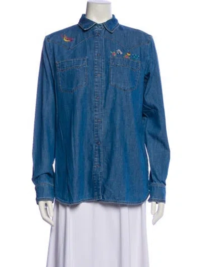 Pre-owned Weekend Max Mara Denim Jacket In Blue