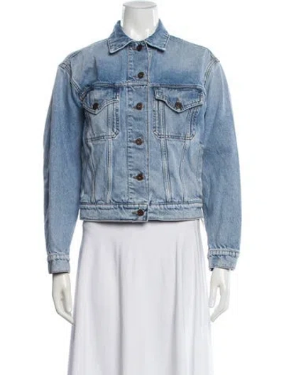Pre-owned Weekend Max Mara Denim Jacket In Blue