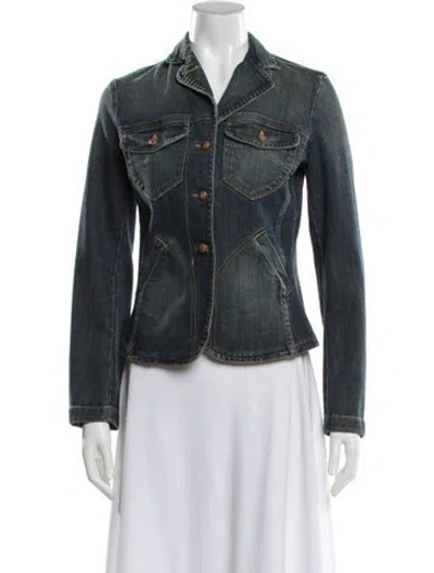 Pre-owned Weekend Max Mara Denim Jacket In Blue