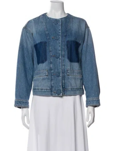 Pre-owned Weekend Max Mara Denim Jacket In Blue