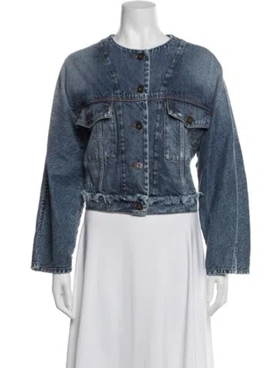 Pre-owned Weekend Max Mara Denim Jacket In Blue