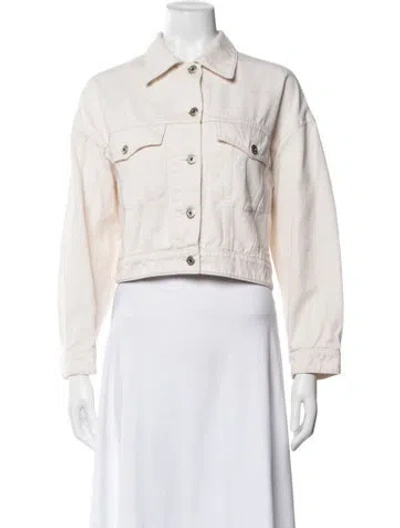 Pre-owned Weekend Max Mara Denim Jacket In Neutrals