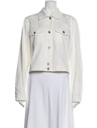 Pre-owned Weekend Max Mara Denim Jacket In White