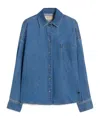 Weekend Max Mara Camicia Oversize Medium Blue In Multi