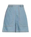 Weekend Max Mara Denim Shorts In Blue